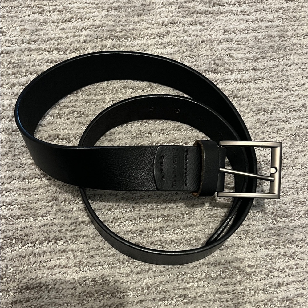 Men's Black Leather Belt